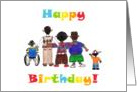 Birthday Card for African-American Best Boy Friends card