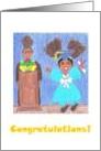 Graduation Card for African-American Girls card