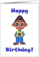 Birthday Card for African-American Boys card