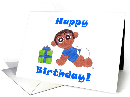 Birthday Card for African-American Boys card (890756)