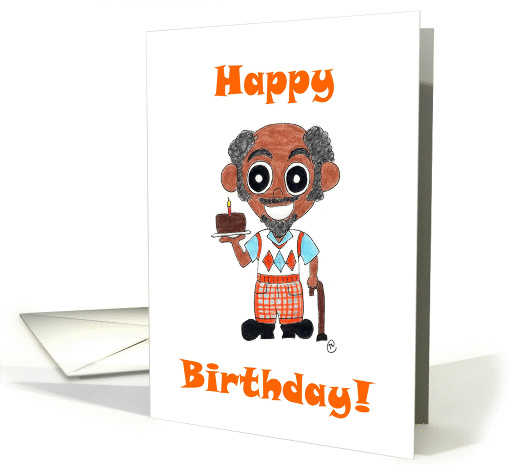 Birthday Card for African-American Grandfather card (891064)