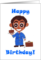 Birthday Card for African-American Father card