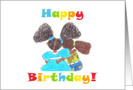Birthday Card for African-American Girl Best Friends card