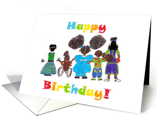 Birthday Card for African-American Best Girl Friends card (925014)