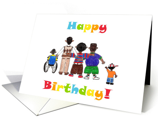 Birthday Card for African-American Best Boy Friends card (925019)