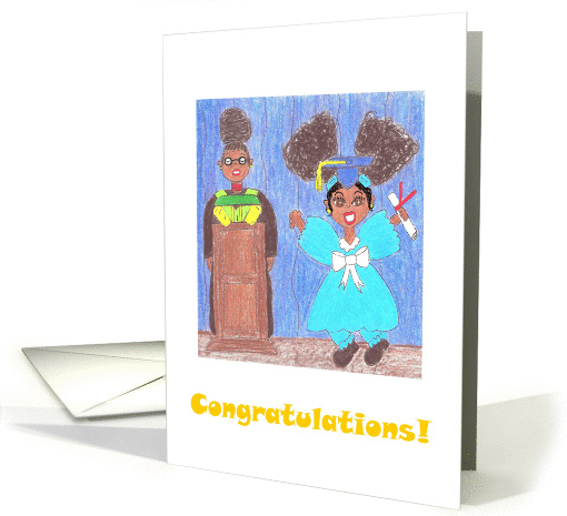 Graduation Card for African-American Girls card (925021)