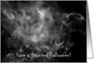 Haunted Halloween Card - Smoke Skull card