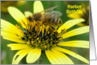 Happy Birthday - Flower & Bee card
