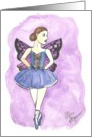 Fairy ballerina fantasy Card