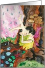 Mabon Blessings - Rainy Day Fairy Card