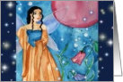 Fairy Magic Pink Moon Blank Card