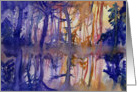Happy Birthday Forest Watercolor Landscape card