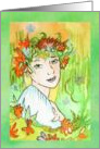 Spring Maiden Blessed Beltane card