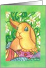 Little Bunny Happy Easter card