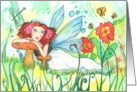 Summer Sparkles Fairy Happy Birthday card