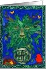 Green Man Summer Solstice card