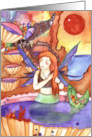 Mermaid Fantasy Happy Birthday card