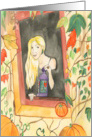 Autumn Lantern Mabon Blessings card