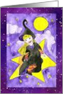 Star Witch Happy Halloween card