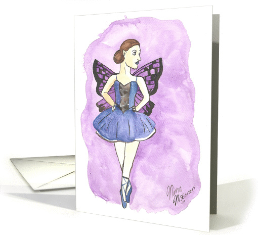 Fairy ballerina fantasy card (1101424)