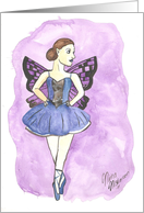 Fairy ballerina fantasy Card