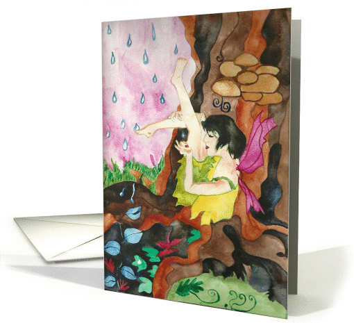 Raindrop fairy fantasy card (1101456)
