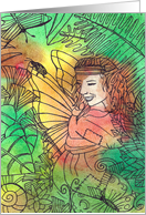 Laughter in the woods card