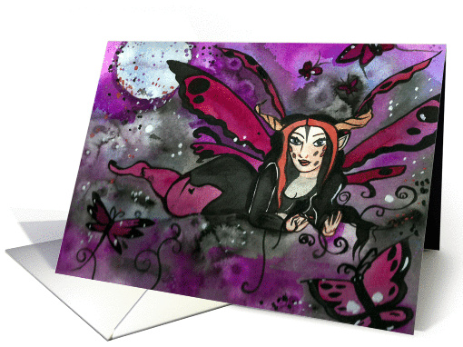 Thinking of you - Gothic Fairy card (1367288)