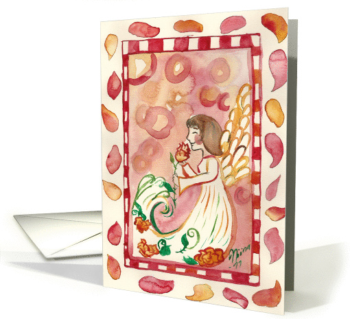Happy Birthday, Mom - Happy Angel card (1426110)