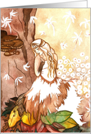 Blessed Samhain Autumn Fairy Card
