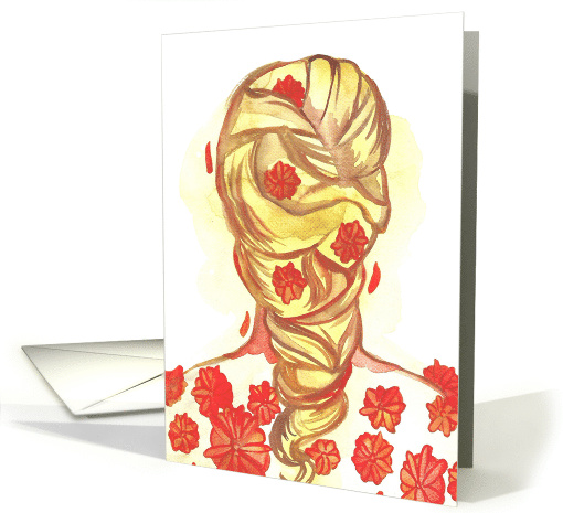 Marigold Hair Happy Birthday card (1837470)