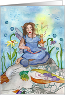 Reading Fairy Happy Birthday card