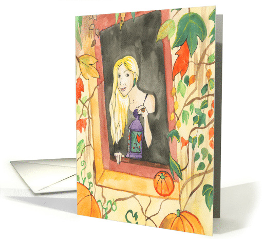 Autumn Lantern Mabon Blessings card (1838330)
