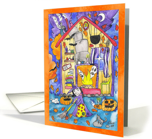 Witch House Blessed Samhain card (1838678)