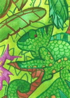 Smiling Chameleon Thinking Of You
