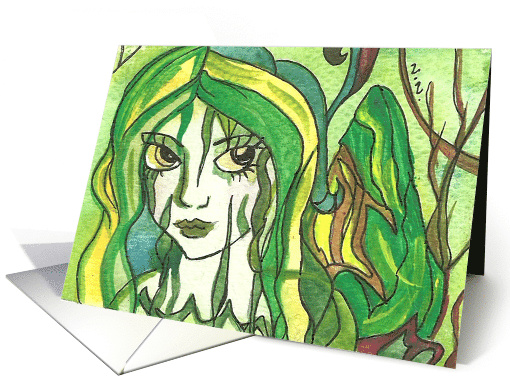 Jungle Fairy Thinking About You card (1840184)