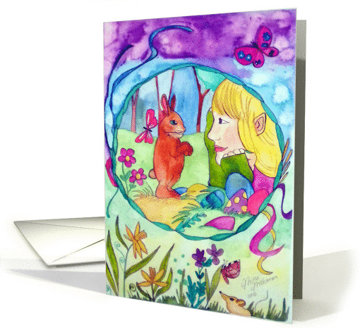 Ostara pagan spring celebration card (912059)