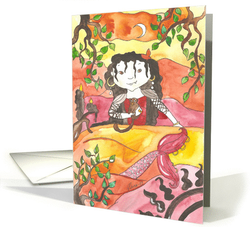 Rosalinda mermaid blank card (921335)