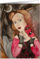Midnight masquerade halloween Card