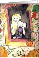 Autumn magic halloween Card