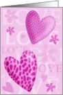 Valentine Hearts card