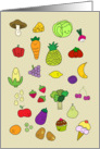 Vegetables & Fruit are great card