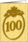 Happy 100th Birthday, Crown, Big ’100’ card