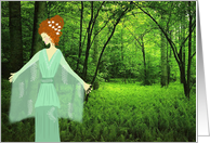 I love nature and trees card
