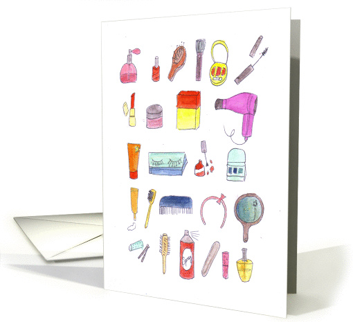 Happy Birthday! To my girly girl friend card (924651)