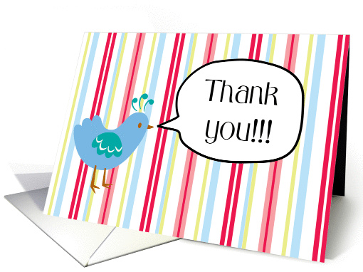 Thank you - Blue Bird card (943182)