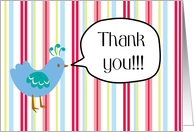 Thank you - Blue Bird card