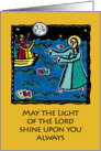 Christmas - May the light of the Lord Shine on You Always card