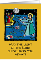 Christmas - May the light of the Lord Shine on You Always card