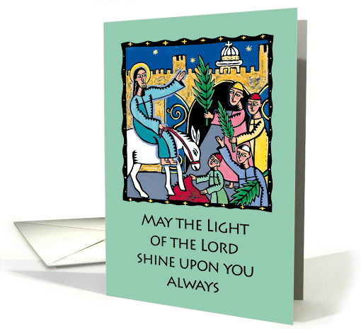 Palm Sunday card - Jesus' triumphal entry into Jerusalem card (945397)